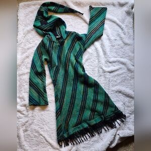 ALCHEMY Festival Tunic Hippie Boho Wizard Pixie Gnome Hood Super Soft Knit Warm